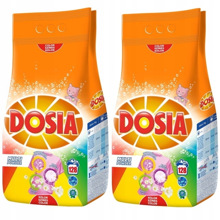 Prací prášok - Dosia Farebný prášok 2x9kg (256PR)