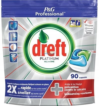 Dreft Platinum kapsuly do umývačky riadu 90ks
