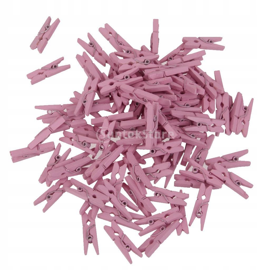 Drevené sponky pre pracky - 4,5 cm fialová