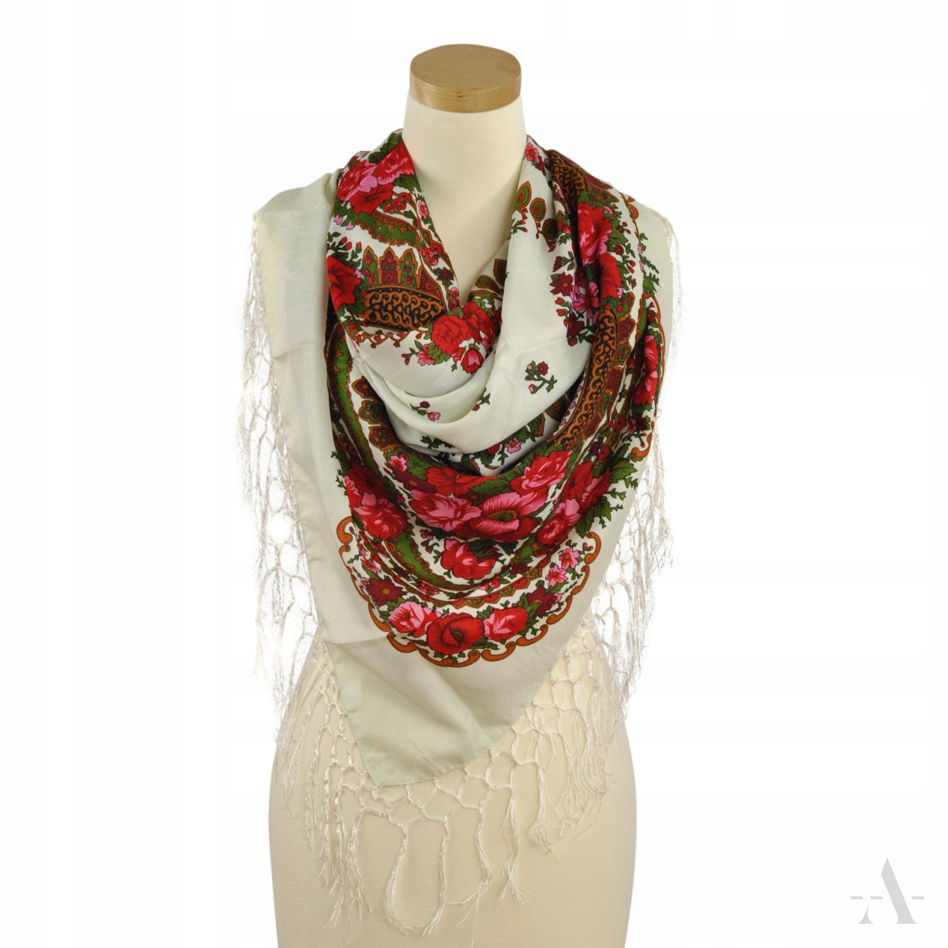 Šatka - Arsta Art Art Polyester White, Red