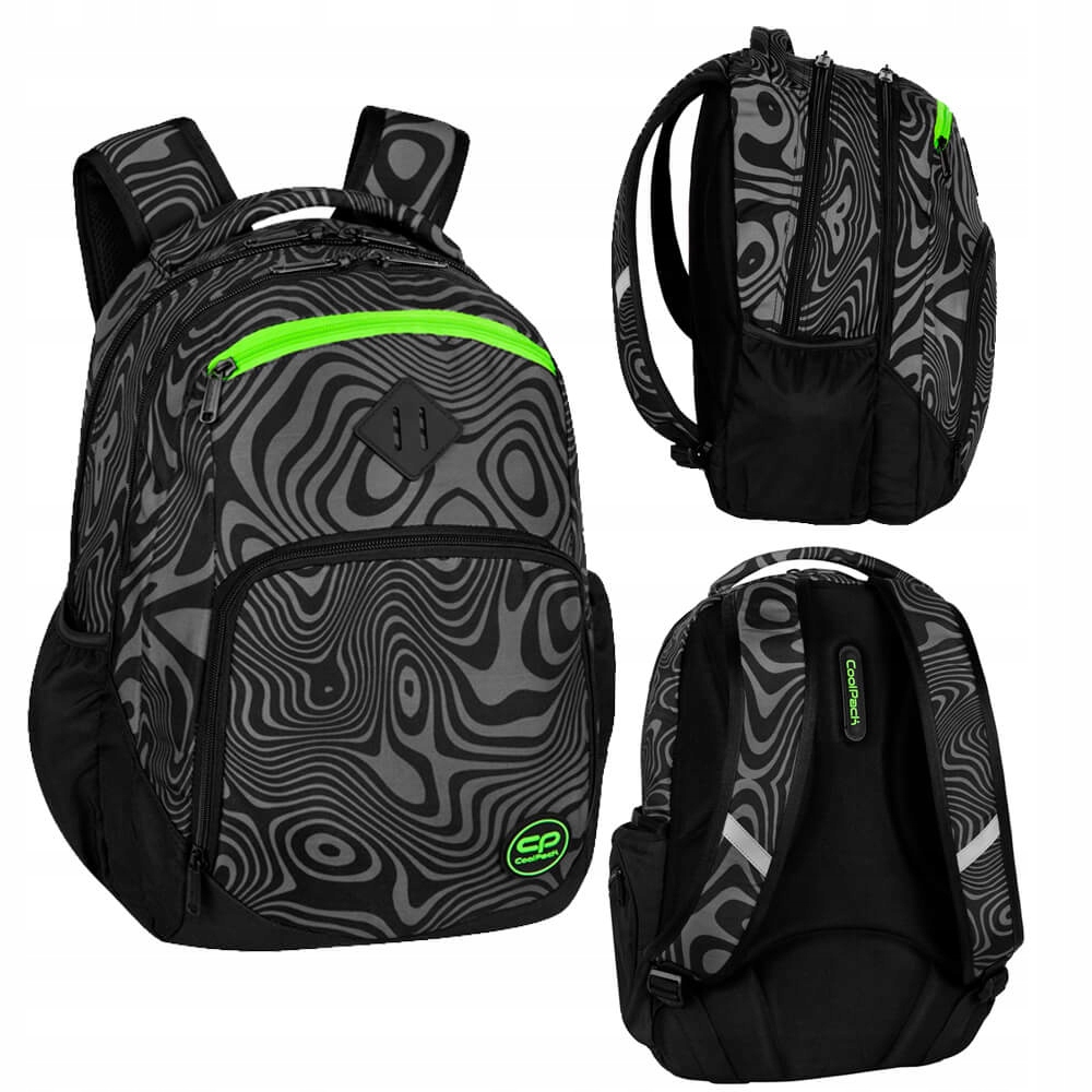 Coolpack Multi -Chamber School Backpack odtiene ružových, odtieňov šedej a striebornej 29 l