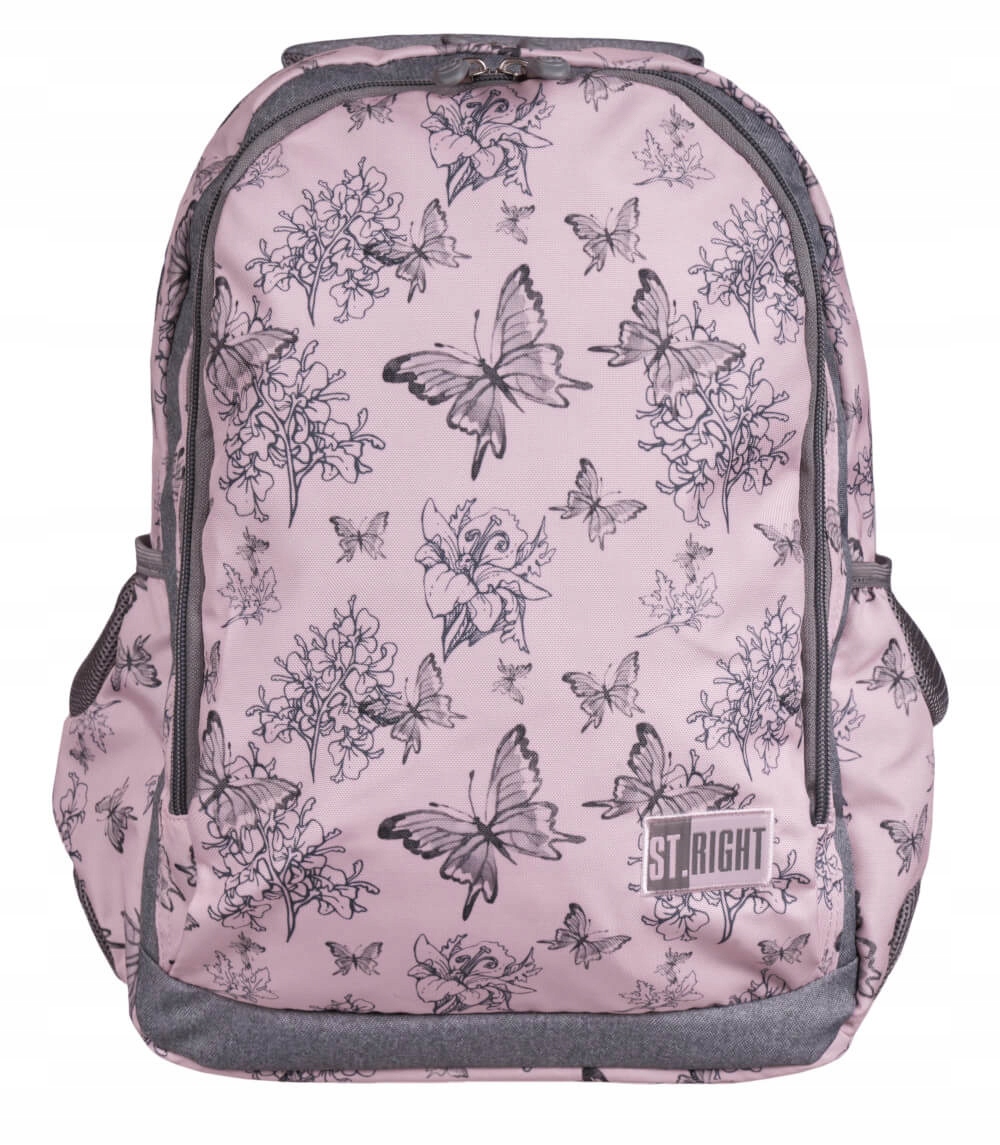 Školský batoh St.right 5903235622793 Pink, Grey