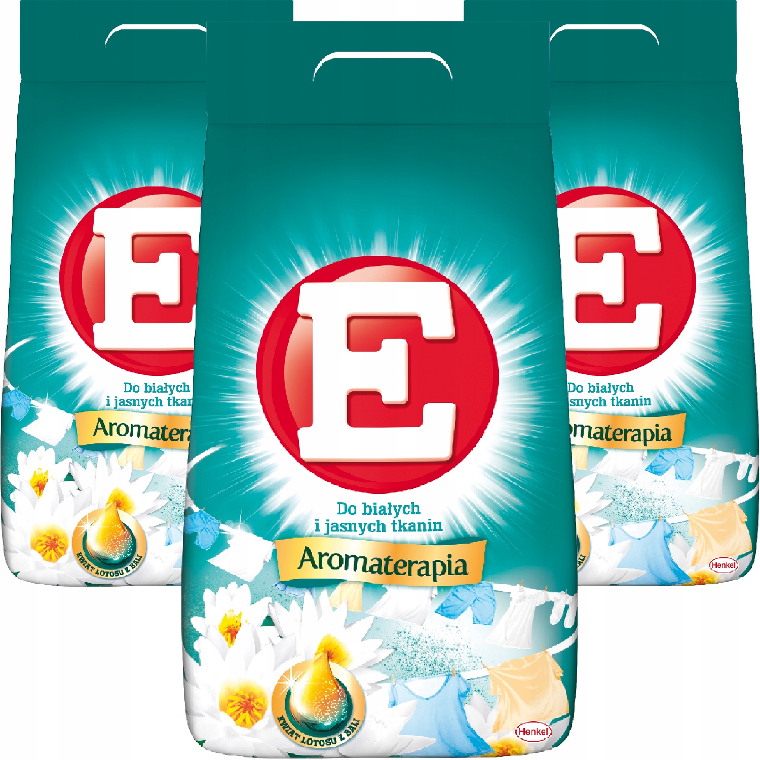 Prací prášok - E Aromatheraphy Powder Lily White 180pr 11,7 kg