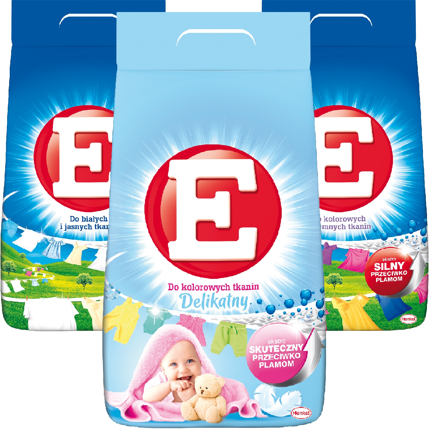 Prací prášok - E Prací prášok MIX Color + White 180 pranie 11,7 kg