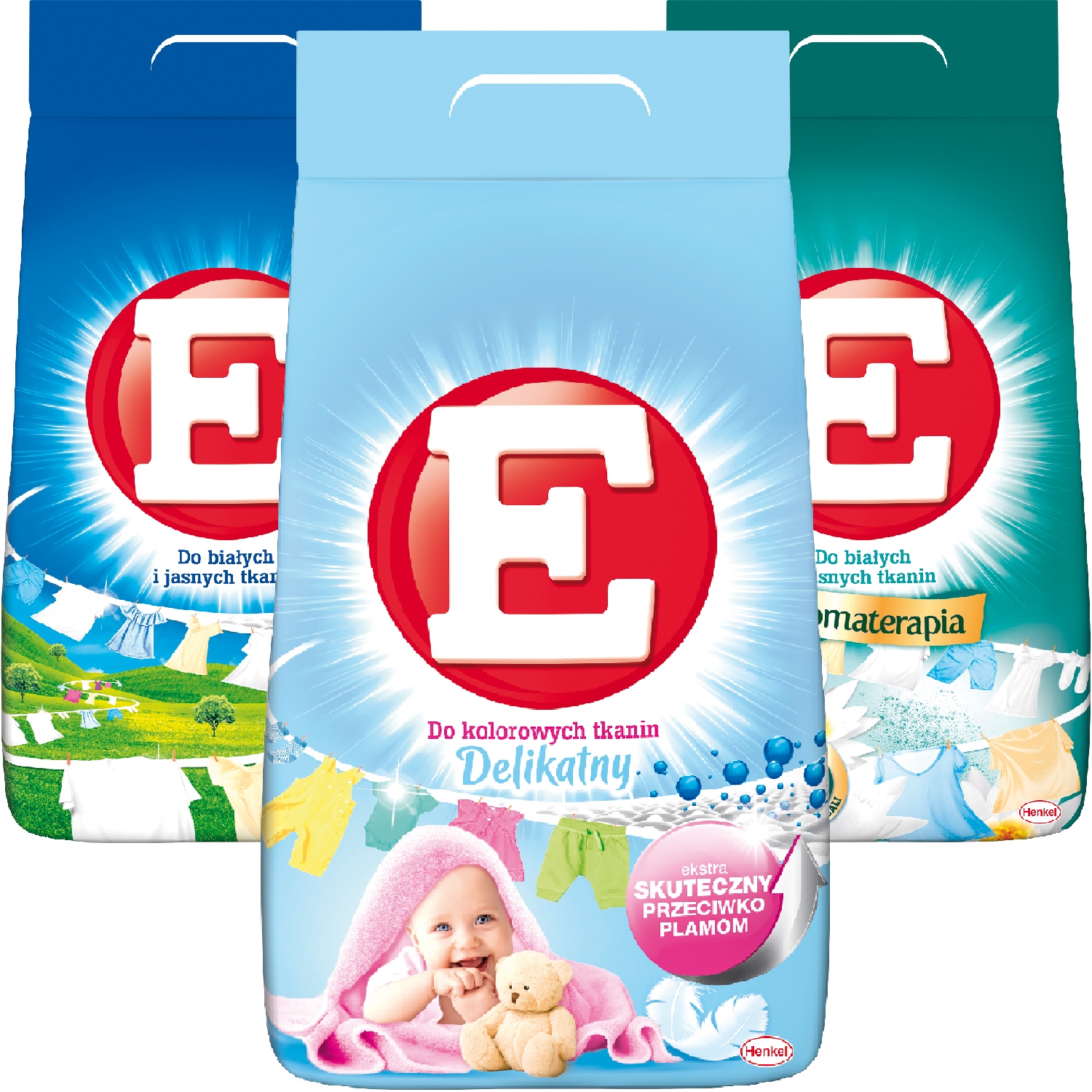 Prací prášok - E Sada pracích práškov MIX White + Baby 180p 11,7 kg