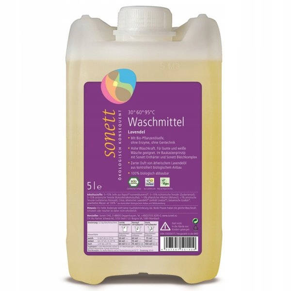 Prací gél - Eco Lavender Liquid Lavender Sonette Ekologická 5L