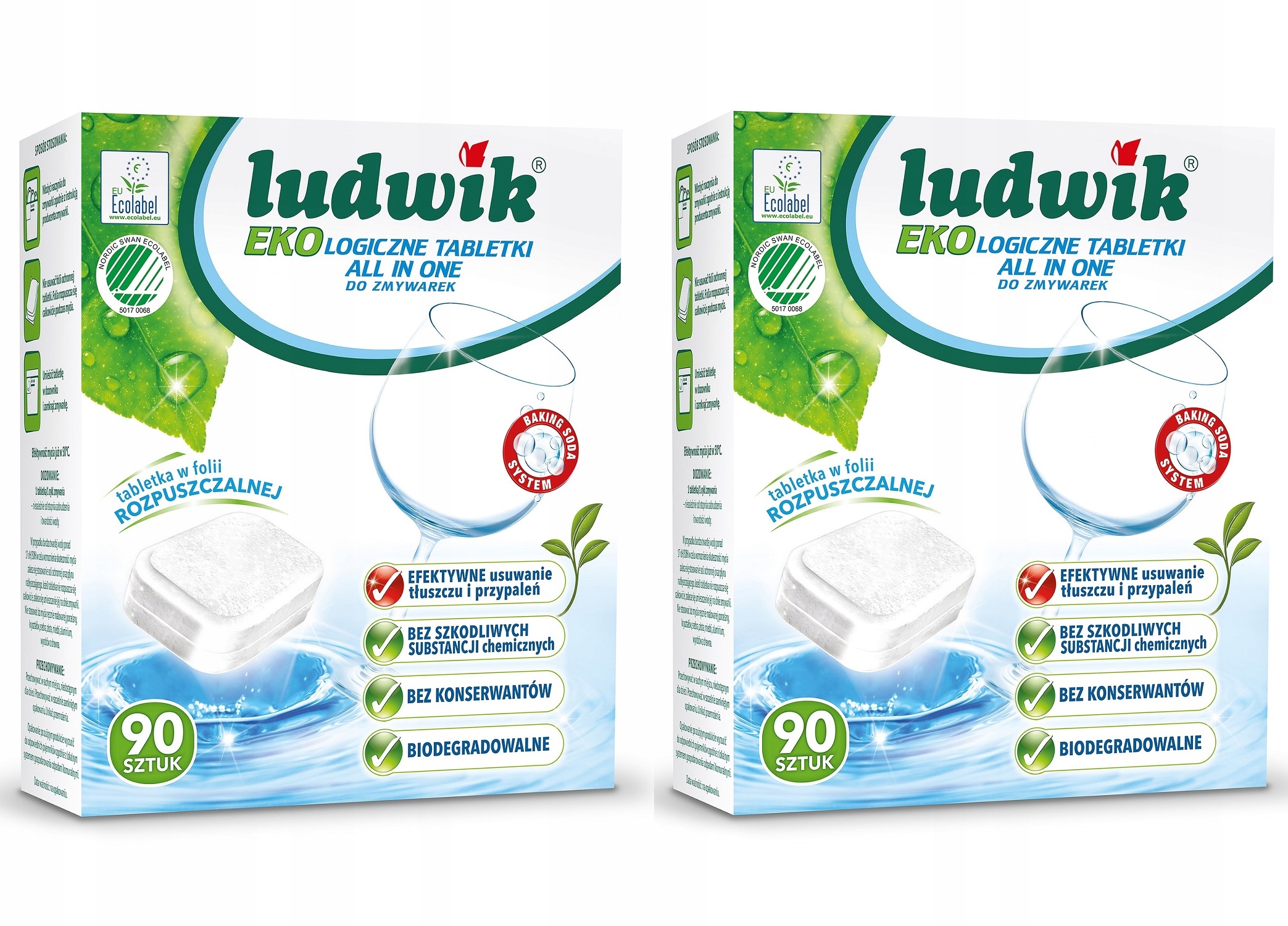 ECO TABLETY LUDWIK do umývačky SODÍKA 180 kusov