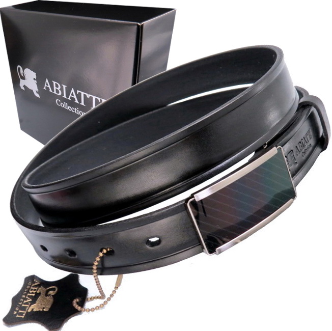 Opasok - Abiatti Brown Belt, čierny - mužský produkt