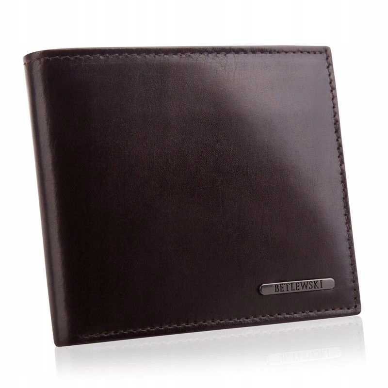 Peňaženka - Portfólio Betlewski Prírodná koža Brown BPM-VTC-66-Men's Product