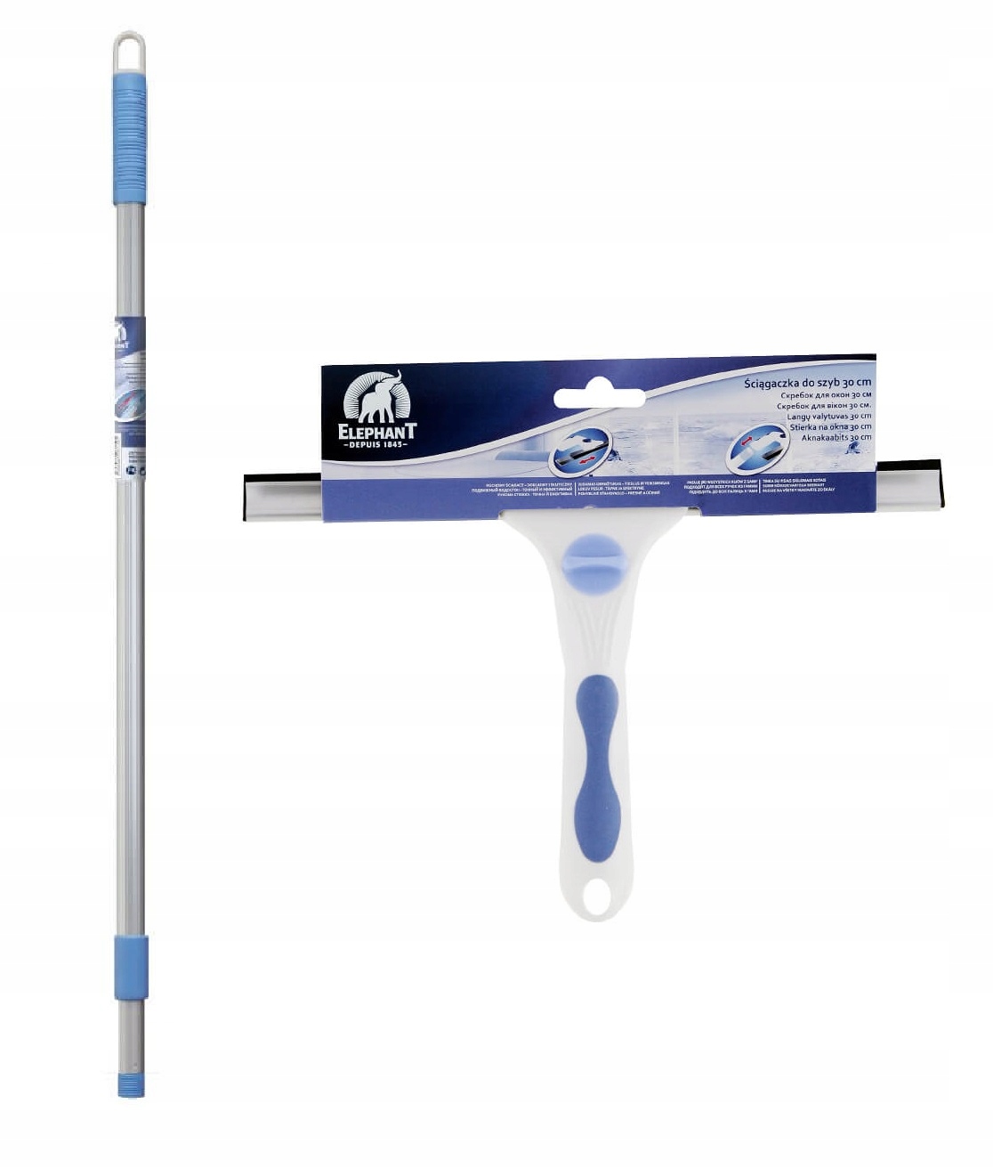 Zariadenie slonov na umývanie vysokých zrkadiel okien