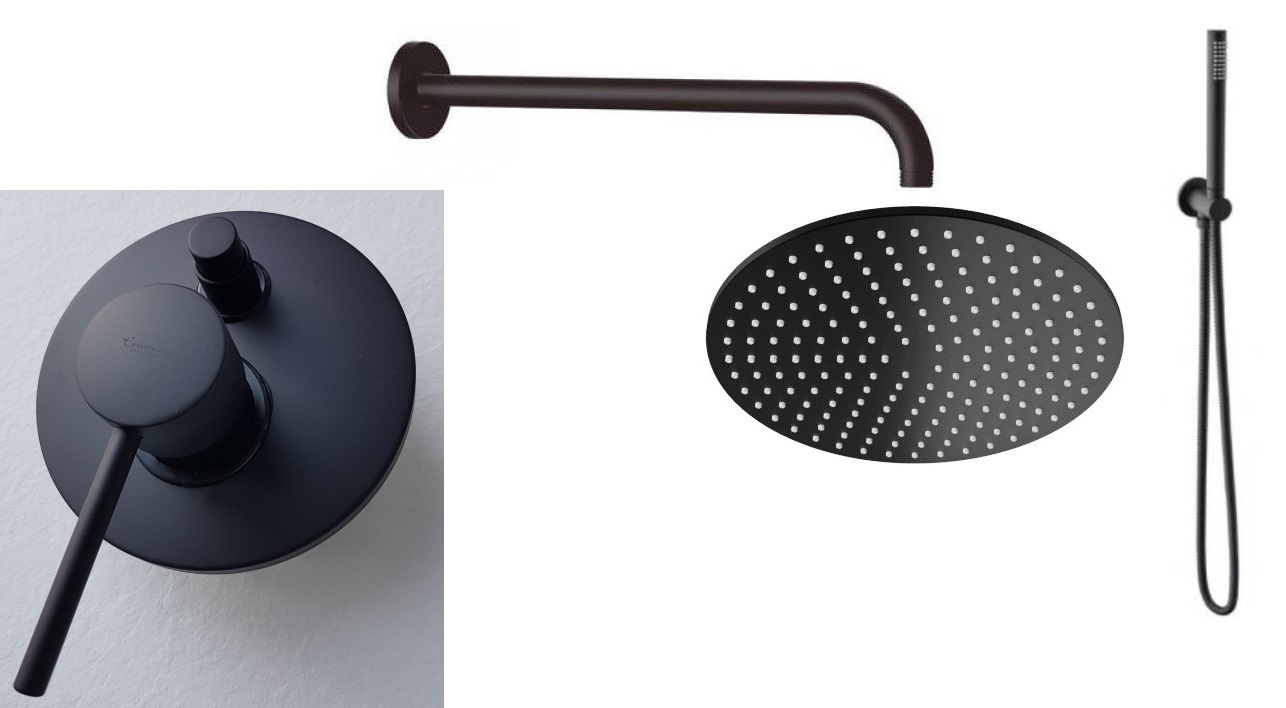 Emmevi Piper Black Mat 225 mm.