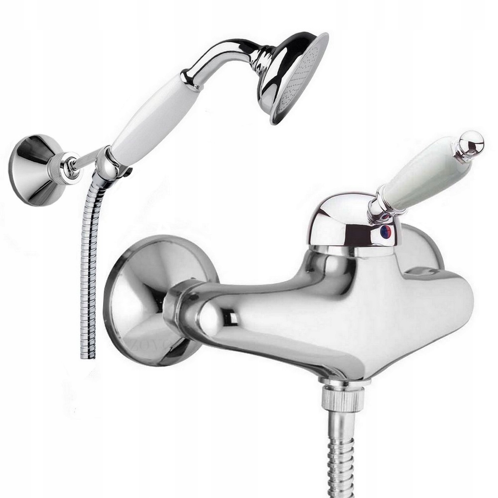 Sprchová batéria EPOCA Retro. Chrome, porcelán.