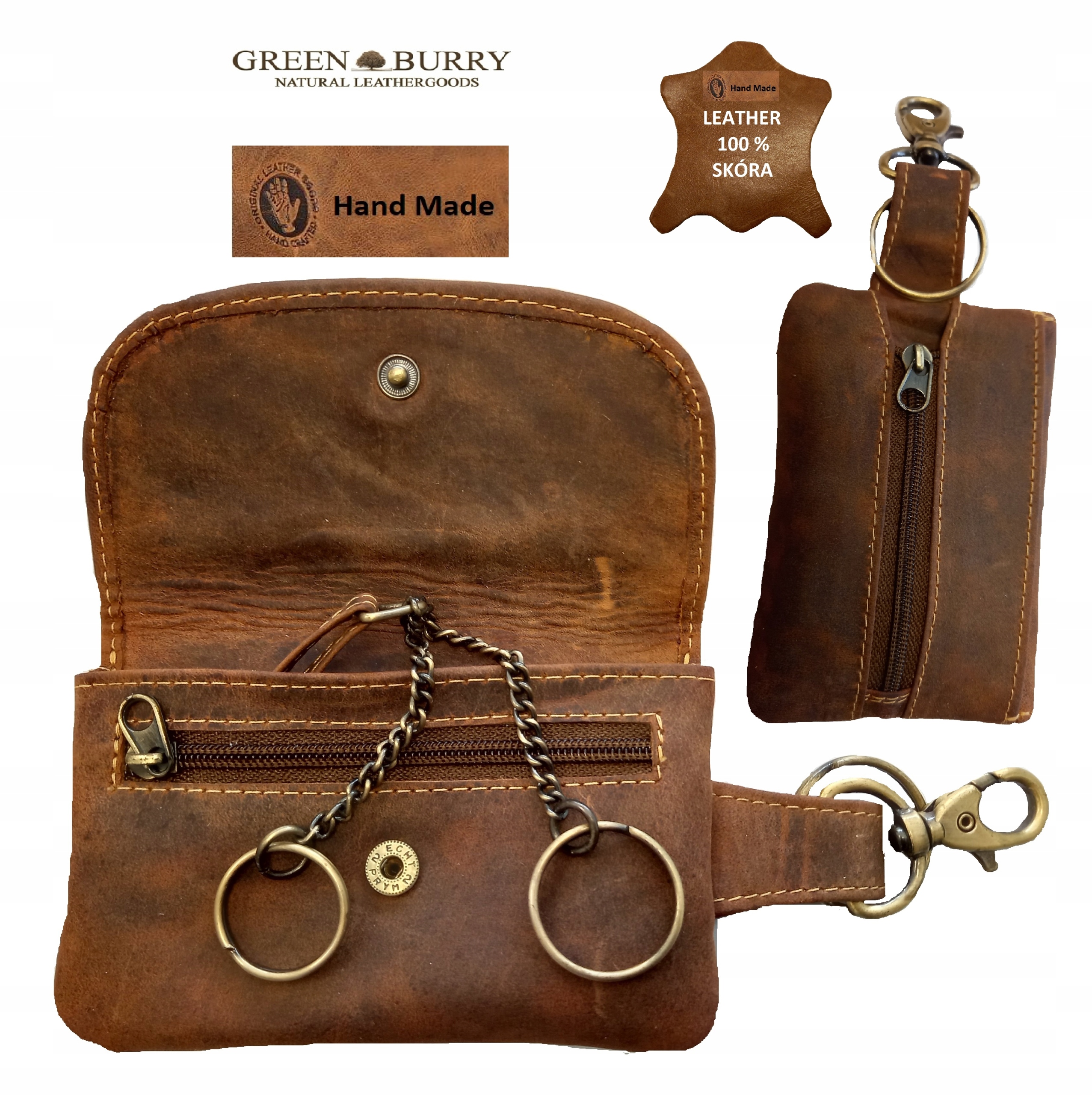 Kľúčové puzdro Vintage Leather 1708A-25 Greenburry