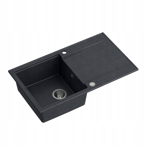 Kuchynská batéria - Evan 111 Graniteq Black Diamond/Steel Elements