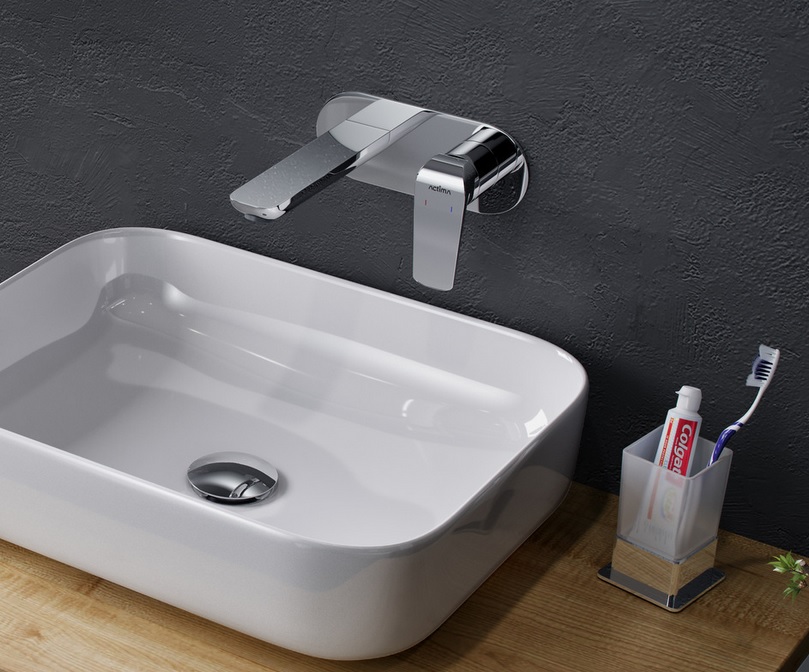 Vynikajúci šikovný flush -Mountad Washbasin faucet