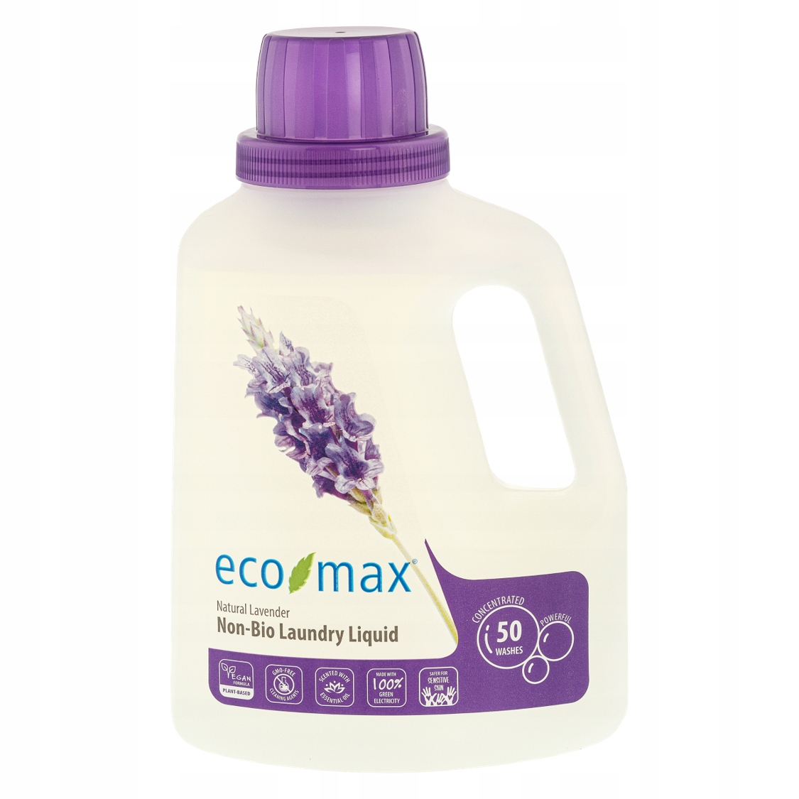 Prací gél - Eco-max, ekologická premývacia kvapalina, levanduľa, 50 umývanie 1,5 l