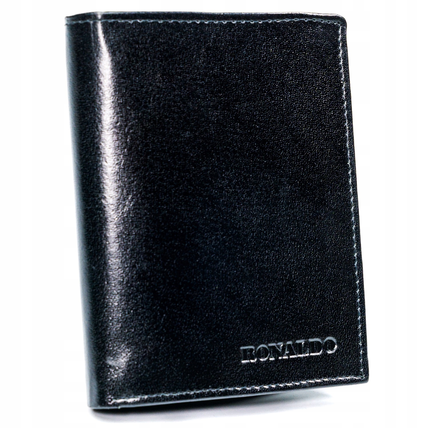 Peňaženka - Ronaldo Peňaženka Prírodné zrno Kožené čierne RM-04-CFL Black-Men's Product