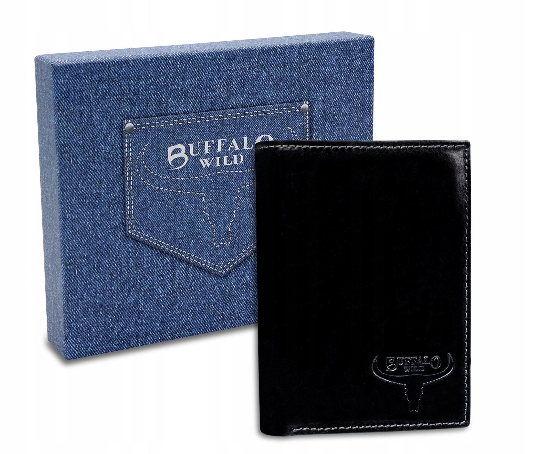 Peňaženka - Buffalo Wild Wallet Prírodná koža Čierna N4 -CVTB - Men's Product