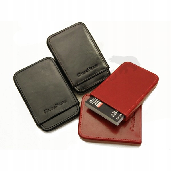 Prípad pre vizitky Orso Nero Natural Grain Leather