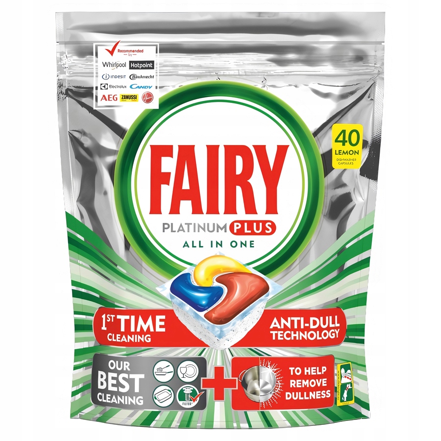 Fairy Platinum plus citrón tablety umývačka riadu 40ks