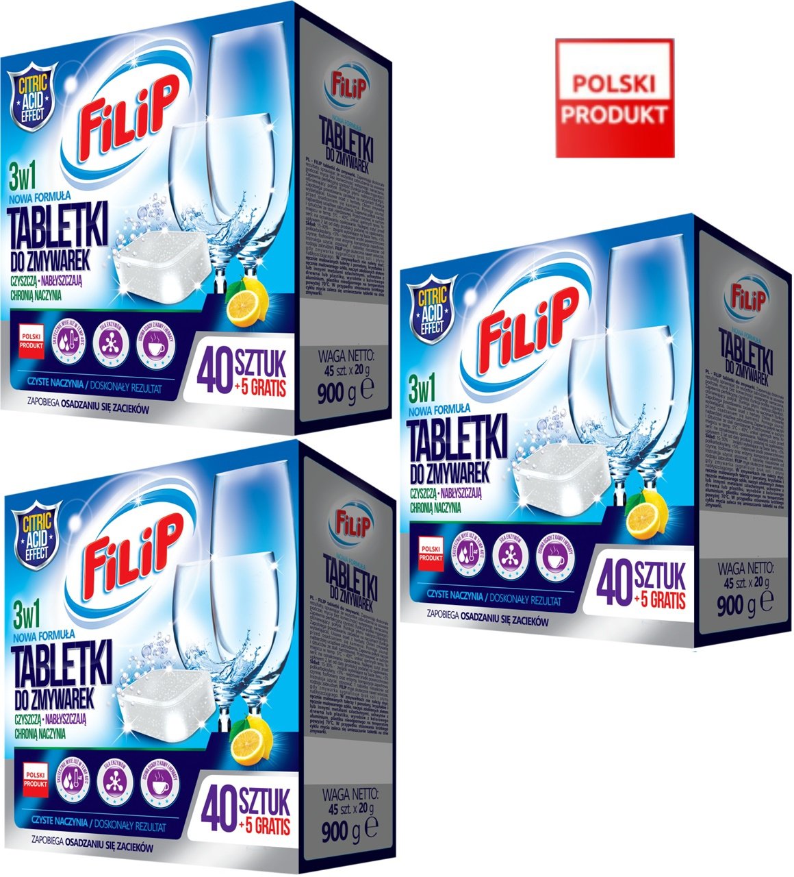Filipové tablety pre umyvá riadu kapsuly 135 ks