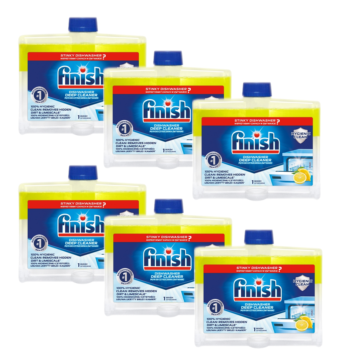 FINISH Čistič citrónu do umývačky riadu 6x