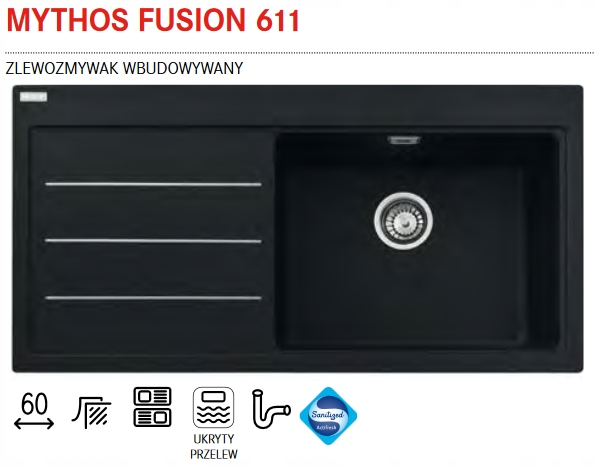 Kuchynská batéria - Franke Mythos Fusion 611 Granite Sink