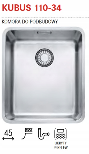 Kuchynská batéria - Franke Steel Sink Kubus 110-34