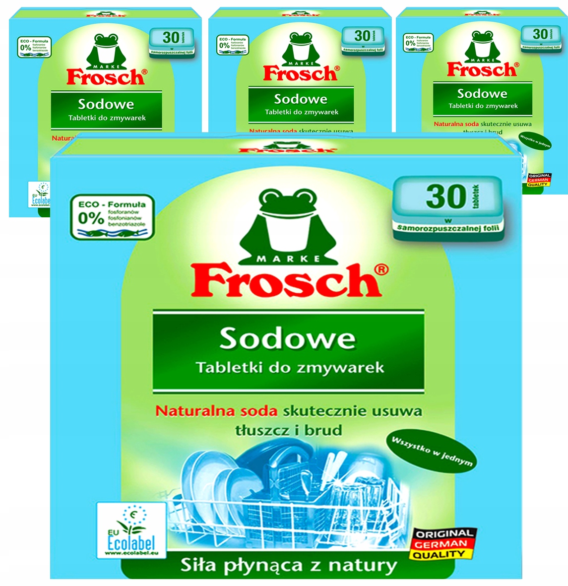 Frosch tablety pre umývačky riadu 120 ekologických počítačov