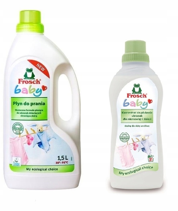 Prací prášok - SÚPRAVA NA UMÝVANIE A OPLACHOVANIE DIEŤAŤA PRE FROSCH BABY