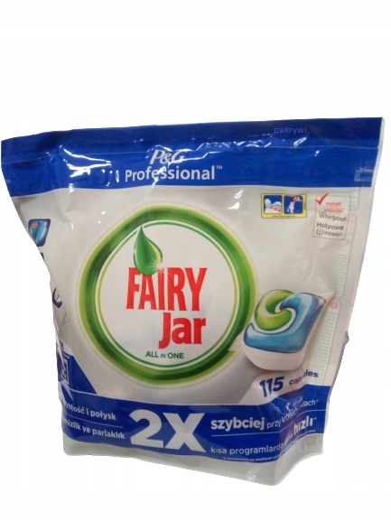 Fairy 115 ks Jar Mint kapsuly pre umývačku riadu