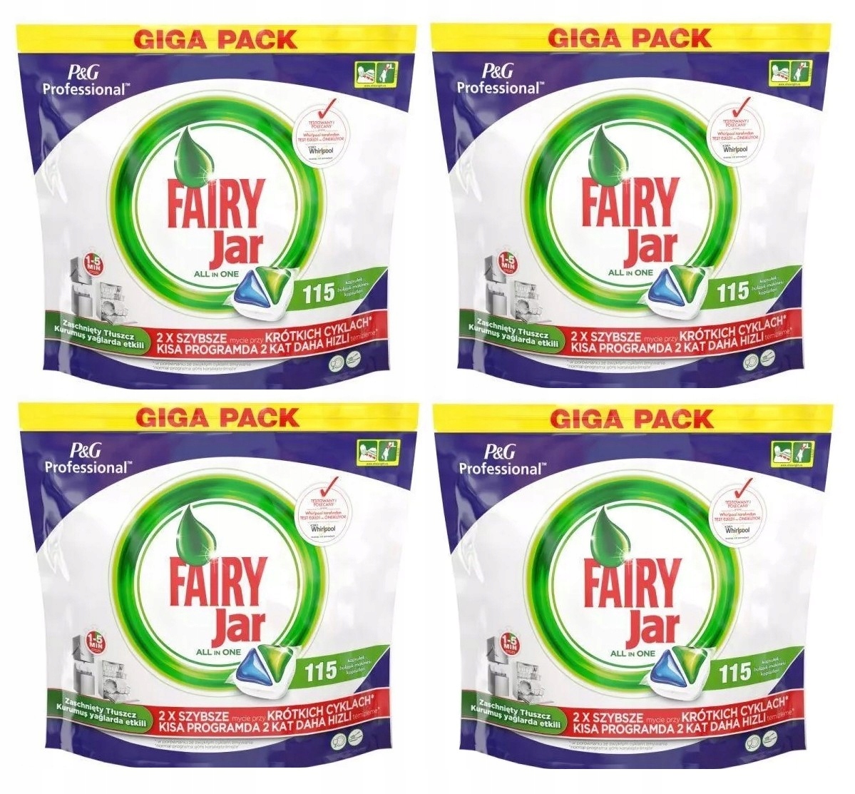 Fairy Jar kapsuly pre umývačku riadu 4 x 115 = 460