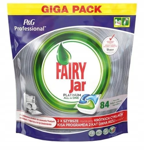 Fairy Jar 84 kapsúl, tablety do umývačky riadu HIT