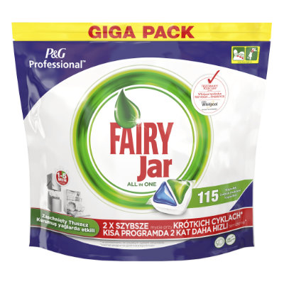 Kapsule do umývačky riadu Fairy Jar 115 ks.