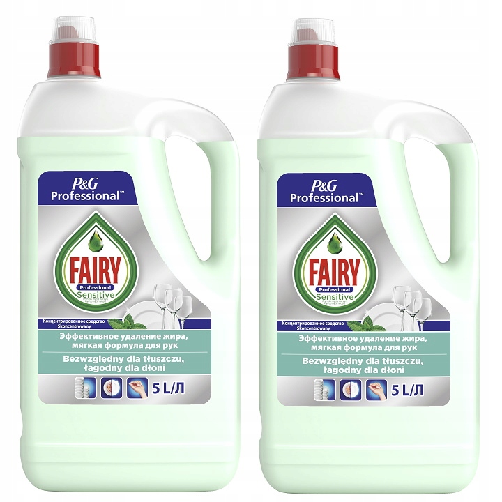 Fairy PRO 2x5l citlivá tekutina na umývanie riadu