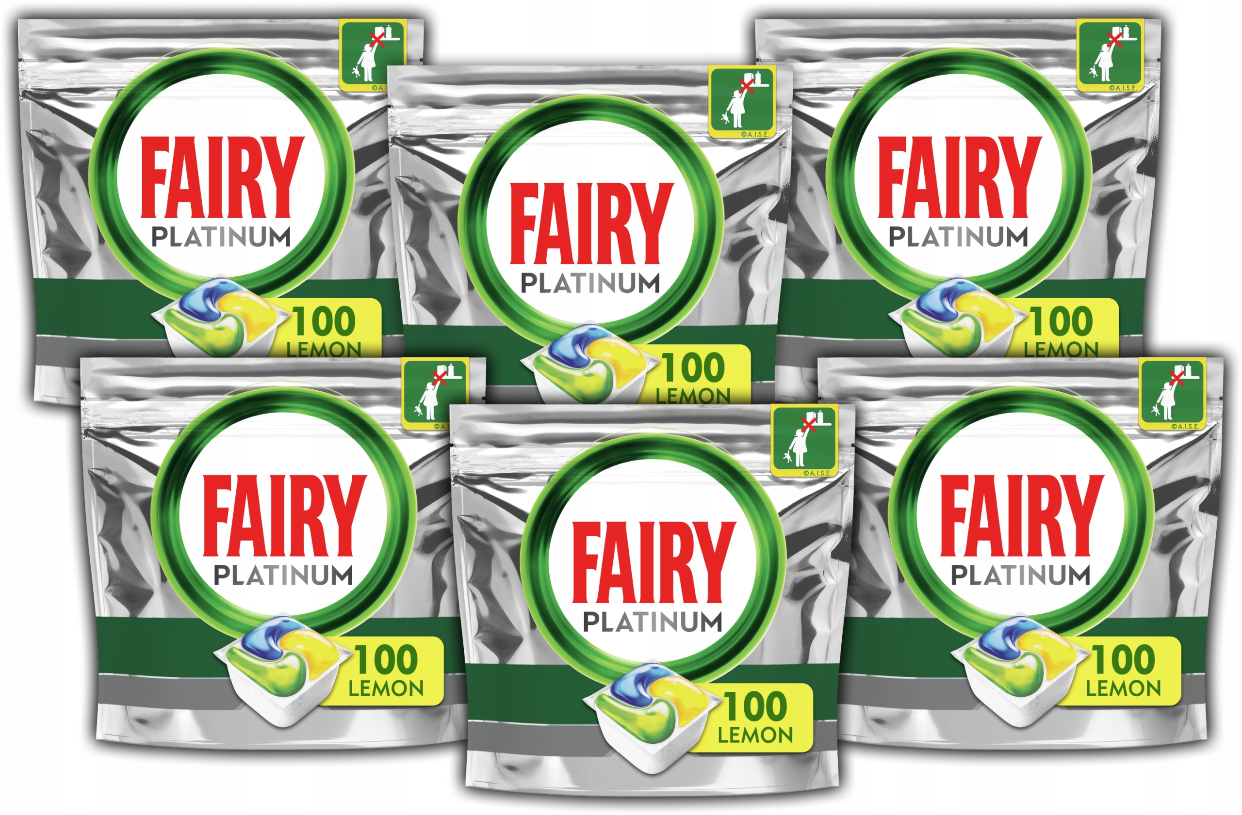 Fairy Platinum Tablety pre umývačky riadu 600 kusov