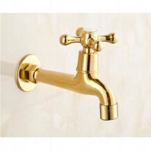 Kuchyňa Faucet, Golden Brass Garden Faucet, High