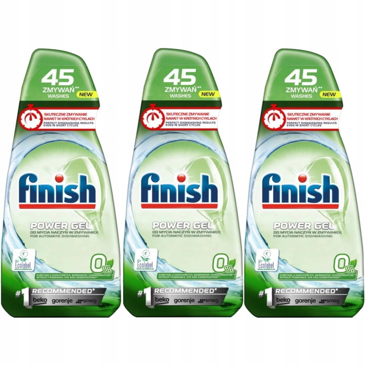 Dokončiť All in 1 Max 0% gél do umývačky riadu 3x900ml
