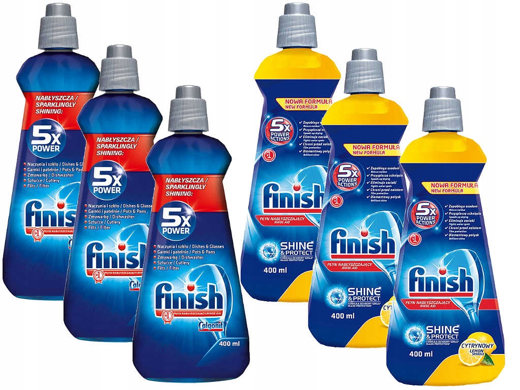 Dokončiť červená umývačka riadu čerstvý citrón 6 x 400ml
