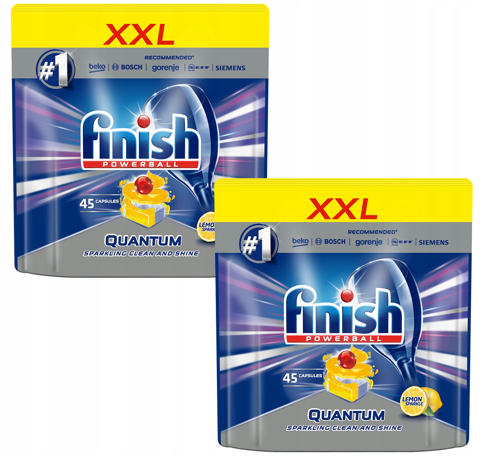 Dokončiť Kvantové tablety Umývačka riadu SET XL LEMON