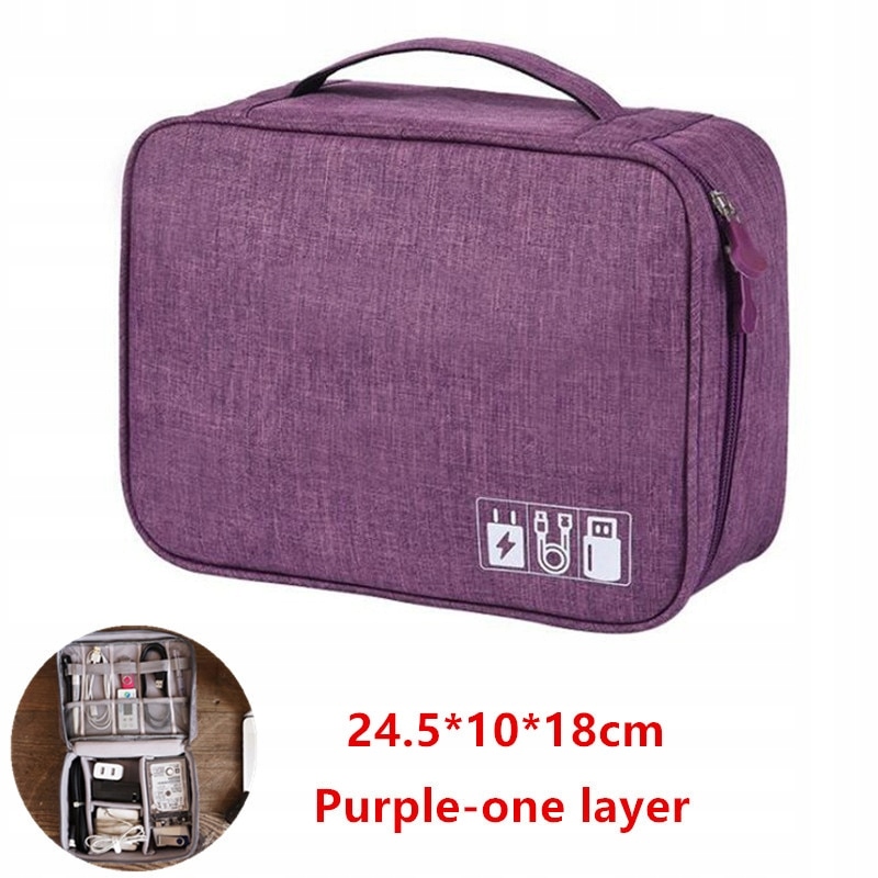Violet Single -Layer Document Bag s veľkým P