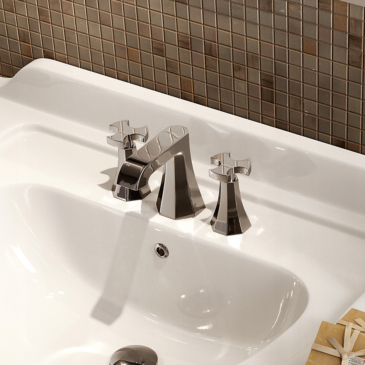 Flaminia Evergreen Washbasin Battery Chrome EG201