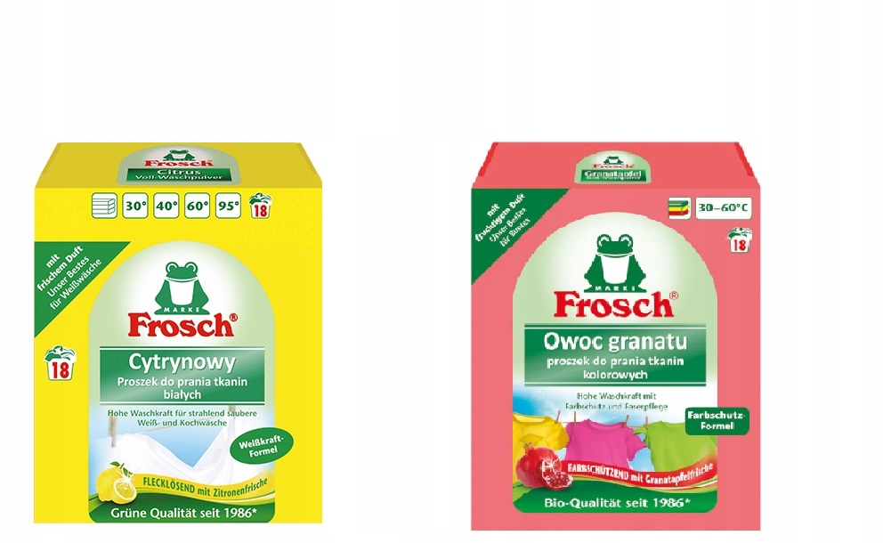 Prací  prášok - Frosch Prací prášok na biele a farebné tkaniny