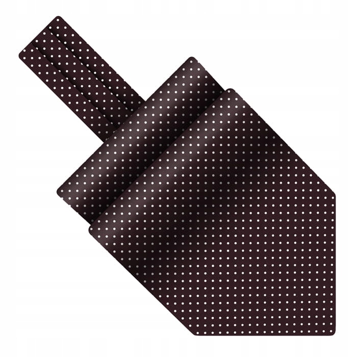 Burgundský hodvábny blázon v Polka Dot 44