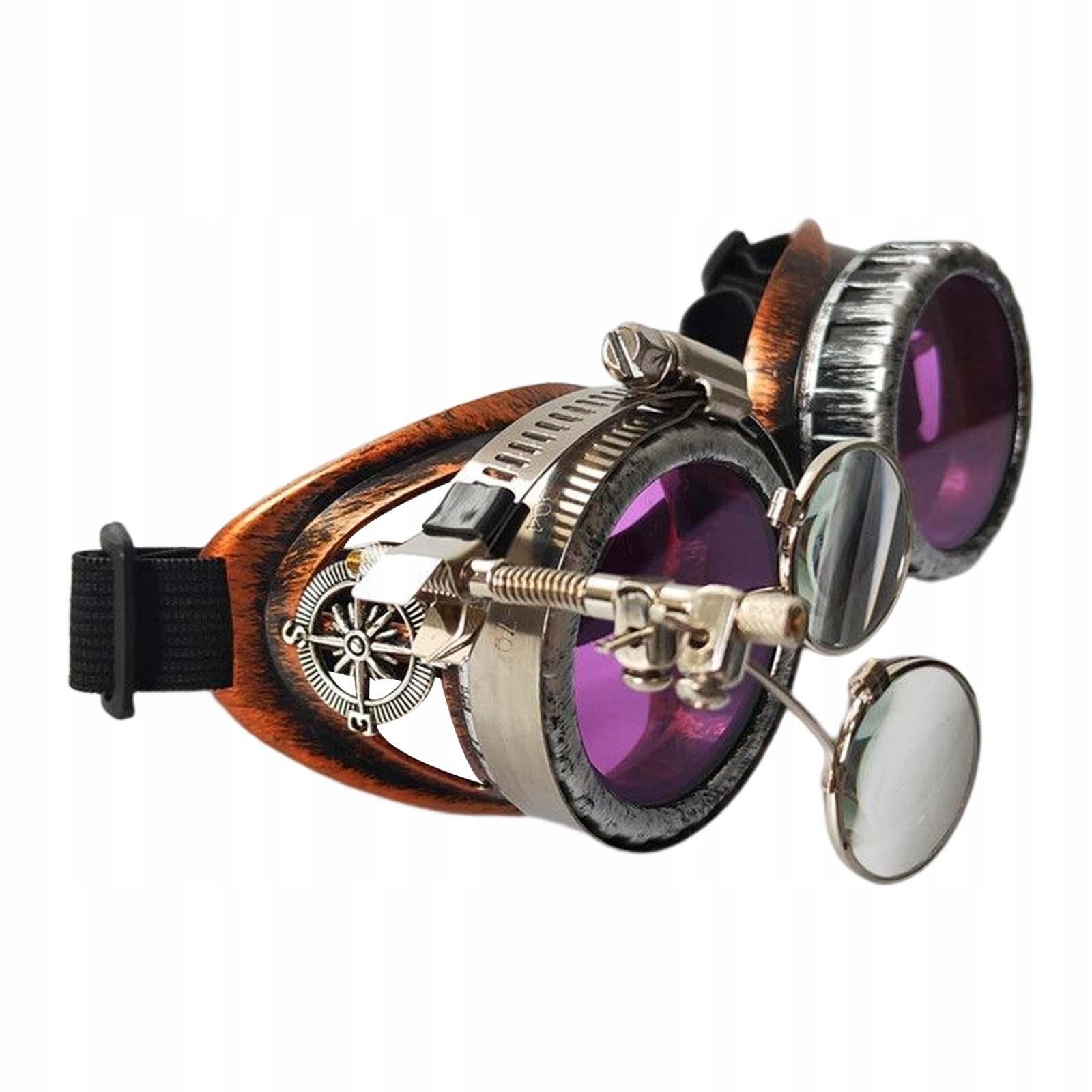Funky steampunk okuliare rekvizity gotický kostým