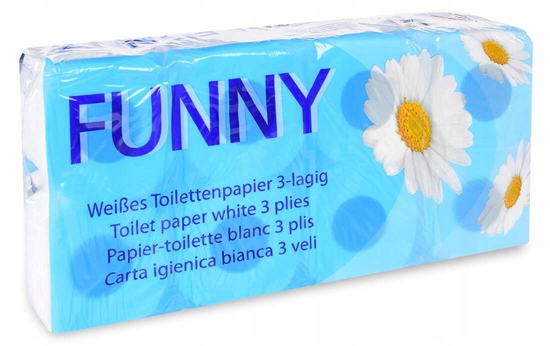 Vtipný, toaletný papier, 8 valcov