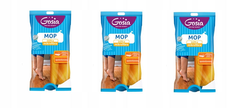 Tip mikrovlákna Gosia Mop - napájanie - 3 ks.