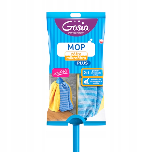 Gosia mop žltá mikrovlákna plus s paličkou /set /