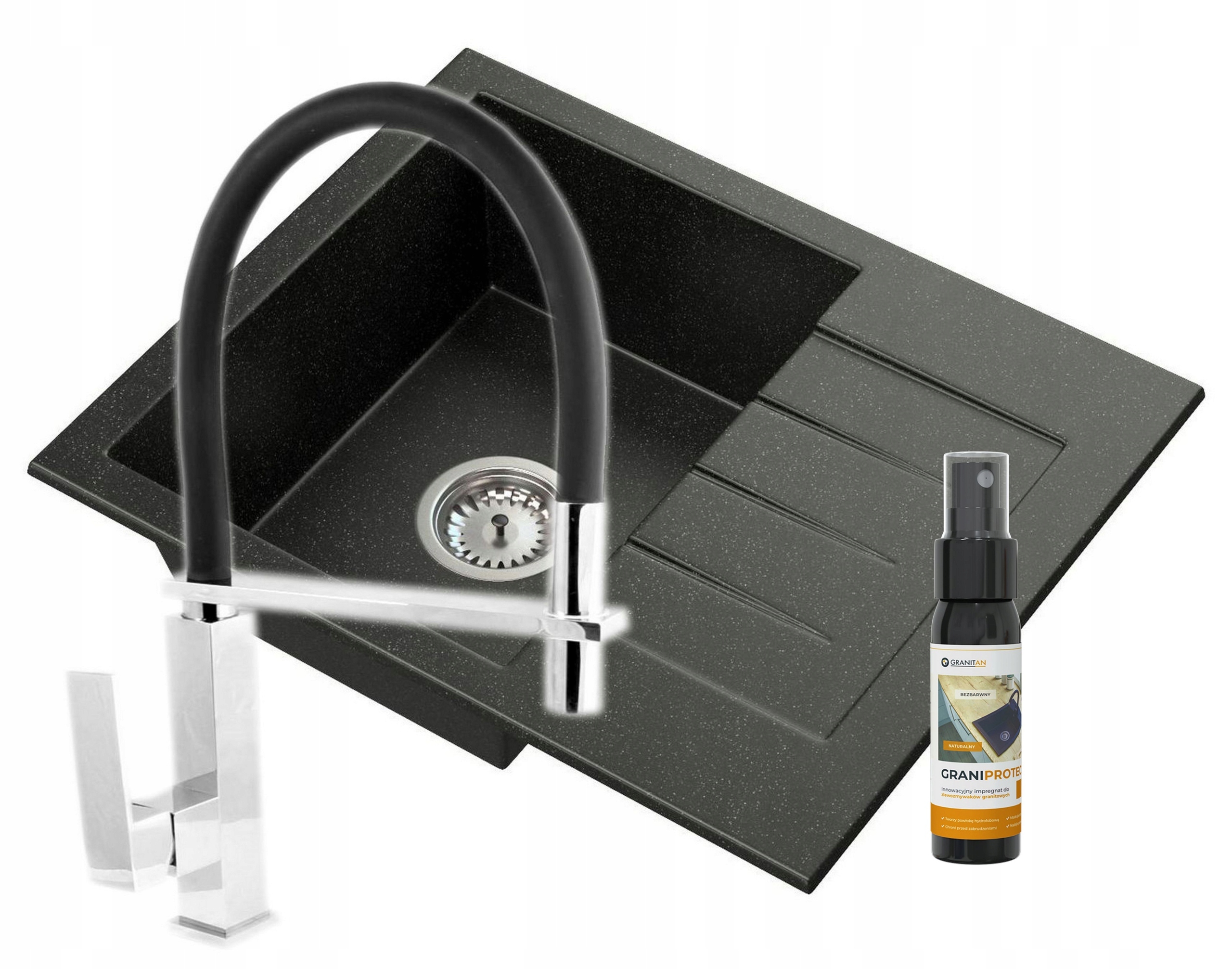 Kuchynská batéria - Granan Granite Sink Milano Vzhľad batérie