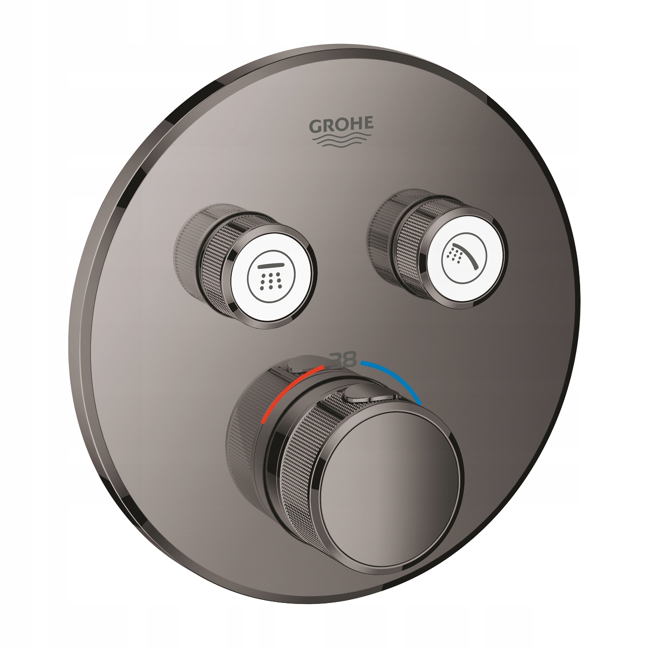 Grohe termostatická batéria tvrdý grafit 2wy 48h